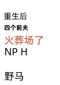 重生后四个前夫火葬场了（NP，H）封面